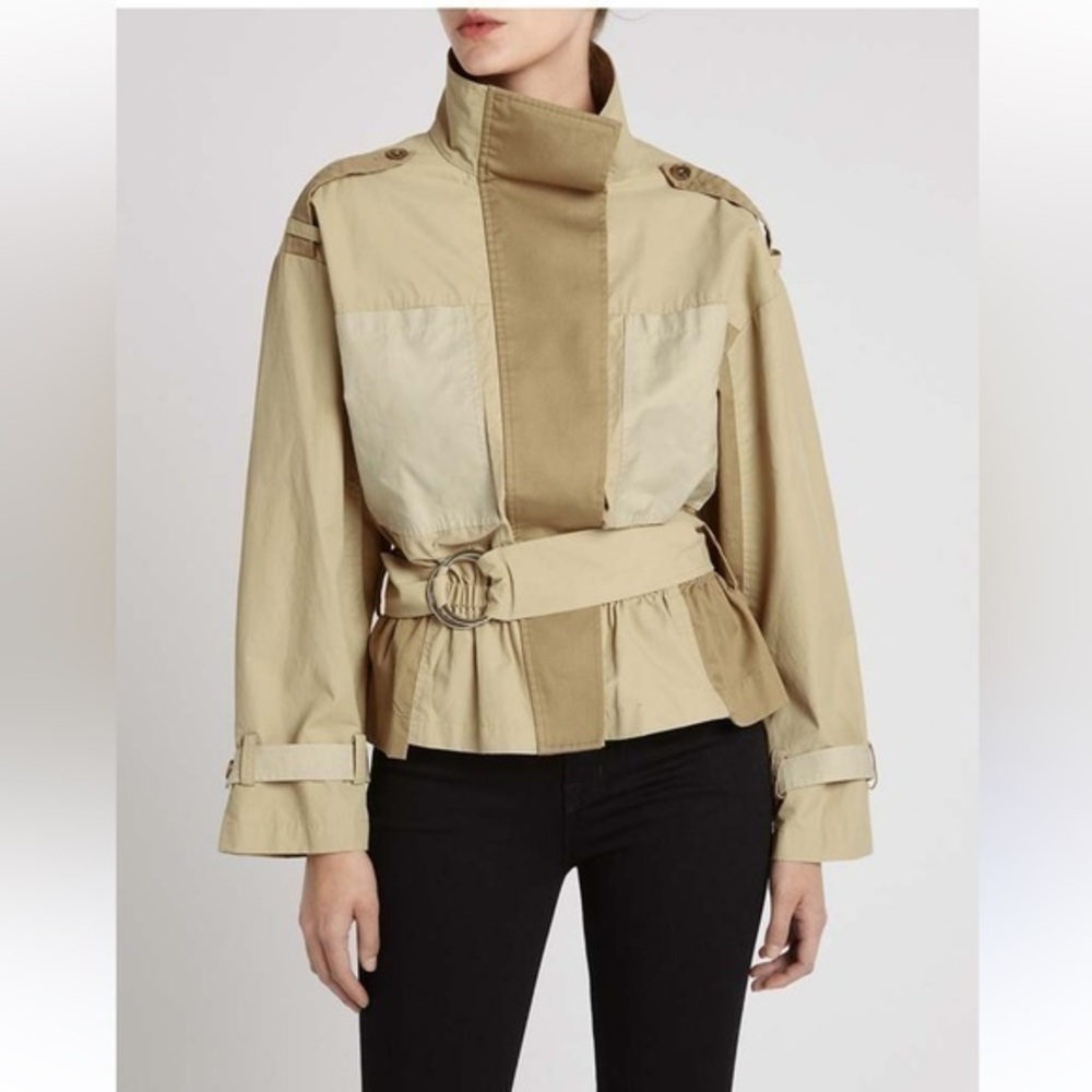 Frame Jacket Tonal Block in Tan
